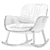 Elegant Martha Rocking Armchair 3D model small image 4