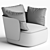 Luxurious Modern CALIN Chair Design 3D model small image 4