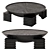  Ebonized Oak Dome Coffee Table 3D model small image 1