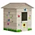 Wooden Playhouse for Kids Playground 3D model small image 3