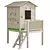 Wooden Playhouse for Kids Playground 3D model small image 5