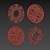 Luxury 3D Ornament Element Pack 3D model small image 7