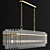 Modern Beckett Linear Suspension Light 3D model small image 5