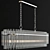 Modern Beckett Linear Suspension Light 3D model small image 6