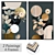 Modern Art Set with Frames 3D model small image 1