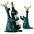 Ceramic Deer Wine Rack Stand 3D model small image 5