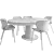 Elegant Granada Dining Set 3D model small image 5
