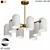 Modern Ceiling Light in Bronze 3D model small image 1