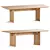 Rectangular Wood Dining Table N-DT01 3D model small image 1