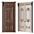 Baroque Style Classic Doors 3D model small image 1