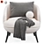 Luxury Raphael Armchair for Modern Homes 3D model small image 2