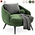 Luxury Raphael Armchair for Modern Homes 3D model small image 6