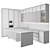  Modular Modern Kitchen Set 3D model small image 6