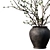 Modern Dry Branches Vase Decor 3D model small image 2