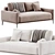 Modern ALFIL Sofa By Lebom 3D model small image 2