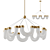 VenzeLamp Glass LED Chandelier 3D model small image 1