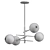 Ariah 4 Light Sputnik Chandelier 3D model small image 3