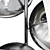 Title: Gleaming Globe Chandelier Fixture 3D model small image 2