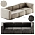 Mags Soft 3-Seater Sofa Ensemble 3D model small image 1