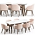 Modern Dining Set: Wayne & Abrey 3D model small image 1