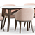 Modern Dining Set: Wayne & Abrey 3D model small image 2