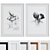  Modern Abstract Portrait Picture Frame Set 3D model small image 1