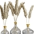 Elegant Pampas Glass Vase Display 3D model small image 3