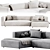 Modern Modular Match Sofa Prostoria 3D model small image 3