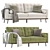 Modern and Stylish Isaac Sofa 3D model small image 1