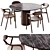 Modern Ostinato I Dining Set 3D model small image 5