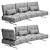 Modern Italian Sofa with Adjustable Backrest 3D model small image 6