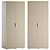 Ensson Swing Wardrobe, Latte Finish 3D model small image 1