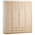 Майер-4 Wardrobe Oak Sonoma 3D model small image 1