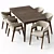 Customizable Chelsea Chair & Extendable NY Table 3D model small image 1