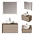  Modern Luxe Bathroom Set 3D model small image 1