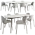 Stylish Kingston Dining Set Enjoyment 3D model small image 1