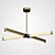 Gold Cross Pendant Light perfect 3D model small image 2