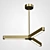 Gold Cross Pendant Light perfect 3D model small image 3