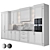 Luxury Kitchen Set, 4K Marble 3D model small image 2