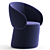 Modern Chic Nebula Seat Design 3D model small image 4