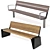 Contemporary Park Benches: Intervera & Radium 3D model small image 2