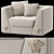 Luxury Versace Home Armchair 3D model small image 1
