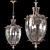 Regal Bronze Hall Chandelier 3D model small image 1