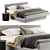 Elegant LILAS Bed: Stylish Comfort 3D model small image 5
