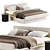 Elegant LILAS Bed: Stylish Comfort 3D model small image 6