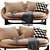 Contemporary Minotti Lido Sofa Model 3D model small image 5