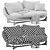 Contemporary Minotti Lido Sofa Model 3D model small image 6