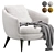 Modern Elegance: Minotti Raphael Armchair 3D model small image 1