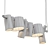 Elegant OLUCE Pendant Light 3D model small image 3