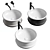 AGAPE Vieques Washbasin Collection 3D model small image 2